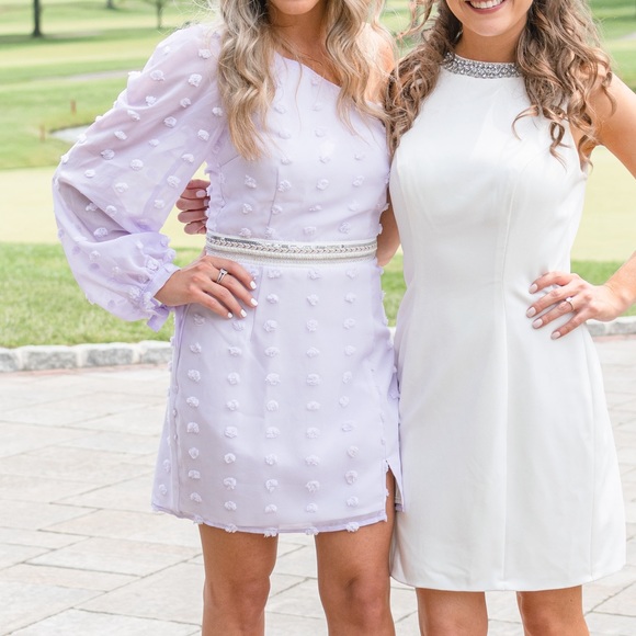 Purple One-Shoulder Dress - Picture 6 of 7